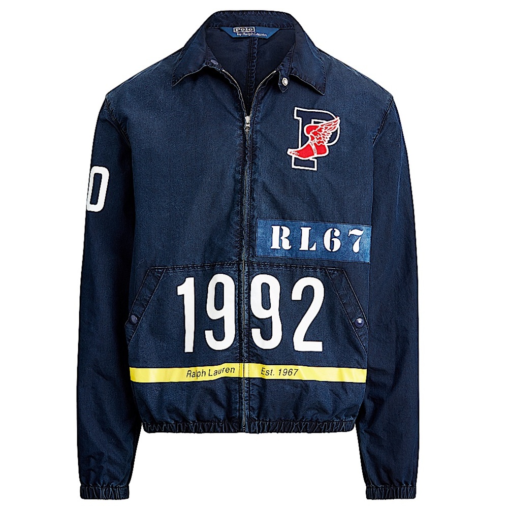 POLO RALPH LAUREN Indigo 1992 Stadium Denim Jacket
